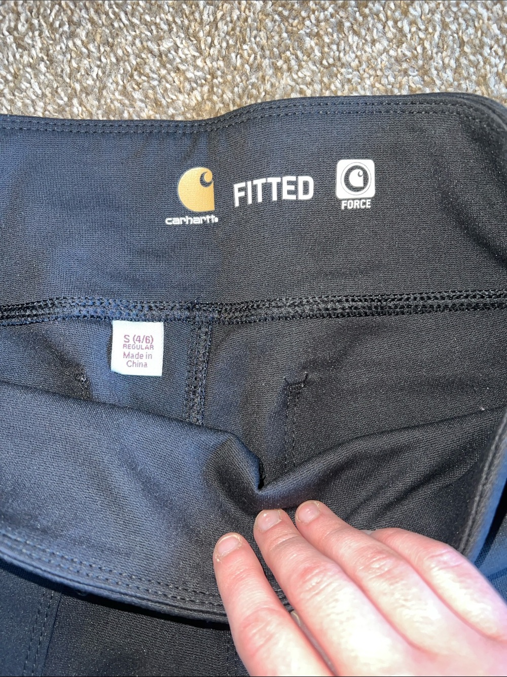 Carhartt Black Fitted Performance Tights - Picture 2 of 3